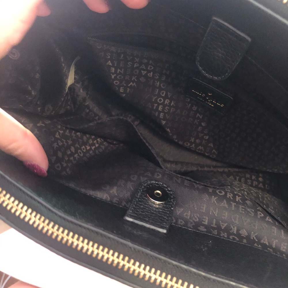 Kate Spade black and off white purse - Picture 6 of 8